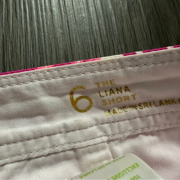 Lilly Pulitzer Liana Mid Rise Shorts in Tons of Fun Magenta Sz 6 - Picture 8 of 14